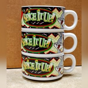 3 Spice It Up Looney Tunes Mugs